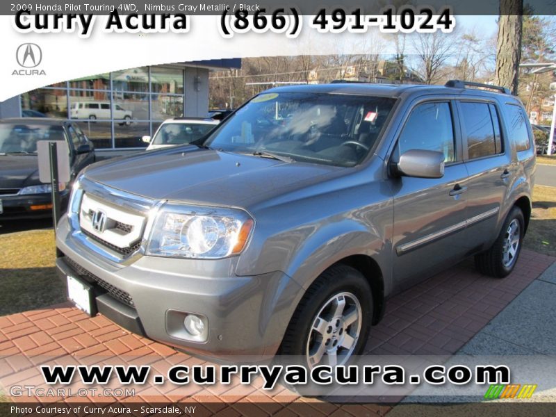 Nimbus Gray Metallic / Black 2009 Honda Pilot Touring 4WD