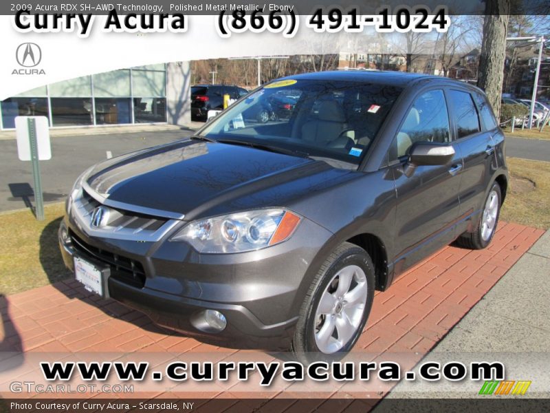 Polished Metal Metallic / Ebony 2009 Acura RDX SH-AWD Technology