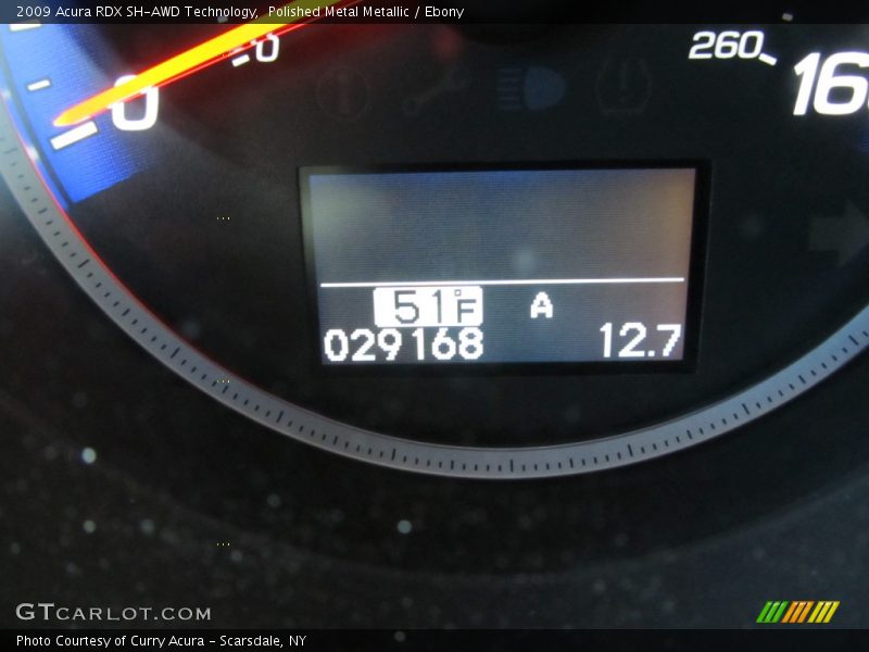Polished Metal Metallic / Ebony 2009 Acura RDX SH-AWD Technology