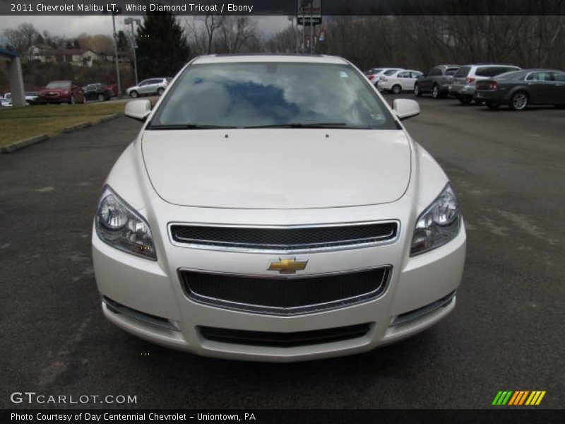 White Diamond Tricoat / Ebony 2011 Chevrolet Malibu LT