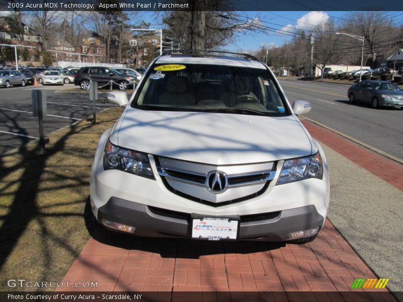 Aspen White Pearl / Parchment 2009 Acura MDX Technology