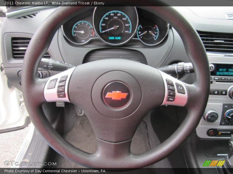 White Diamond Tricoat / Ebony 2011 Chevrolet Malibu LT