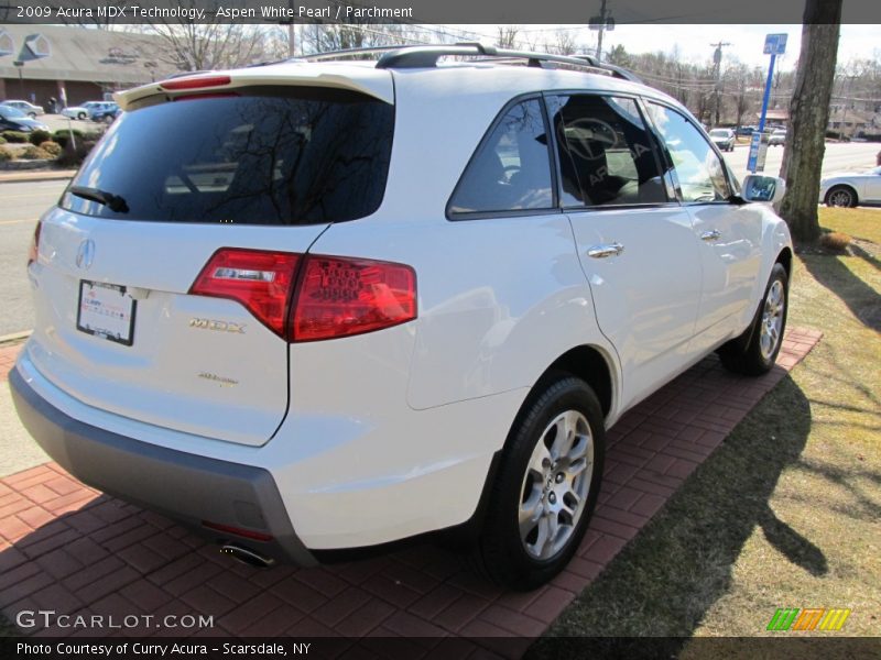 Aspen White Pearl / Parchment 2009 Acura MDX Technology