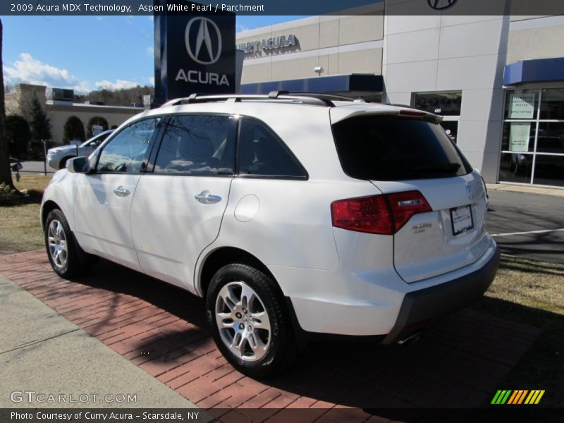 Aspen White Pearl / Parchment 2009 Acura MDX Technology