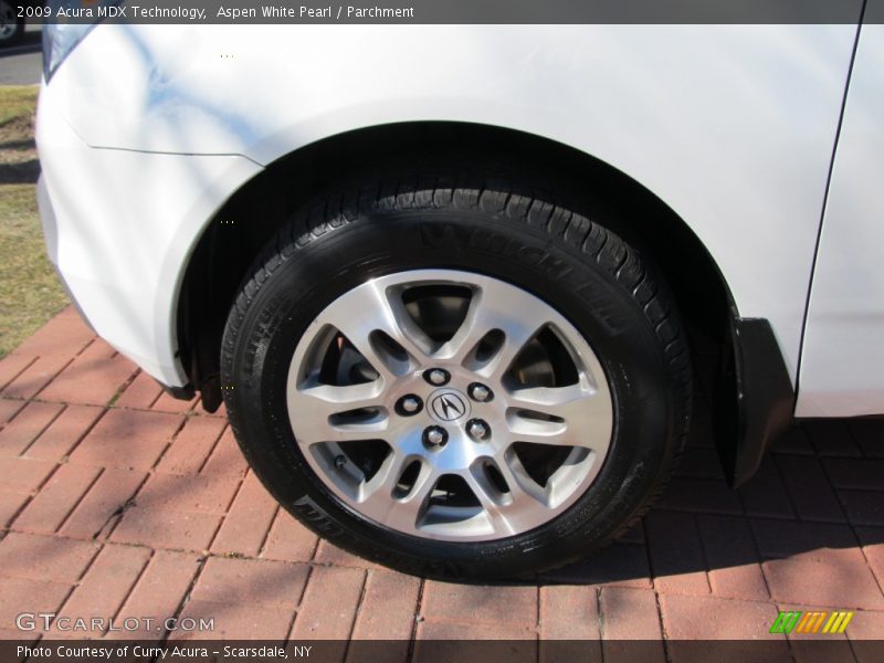 Aspen White Pearl / Parchment 2009 Acura MDX Technology