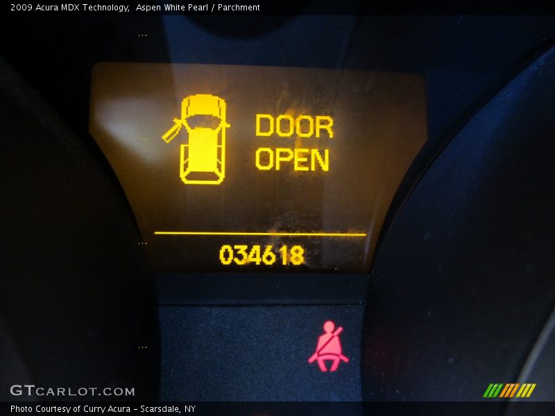 Aspen White Pearl / Parchment 2009 Acura MDX Technology