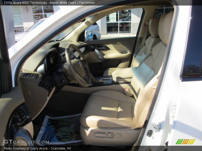 Aspen White Pearl / Parchment 2009 Acura MDX Technology