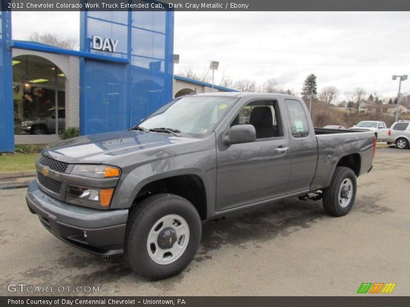 Dark Gray Metallic / Ebony 2012 Chevrolet Colorado Work Truck Extended Cab