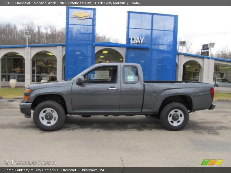 Dark Gray Metallic / Ebony 2012 Chevrolet Colorado Work Truck Extended Cab