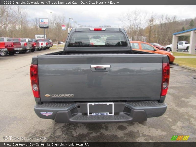 Dark Gray Metallic / Ebony 2012 Chevrolet Colorado Work Truck Extended Cab