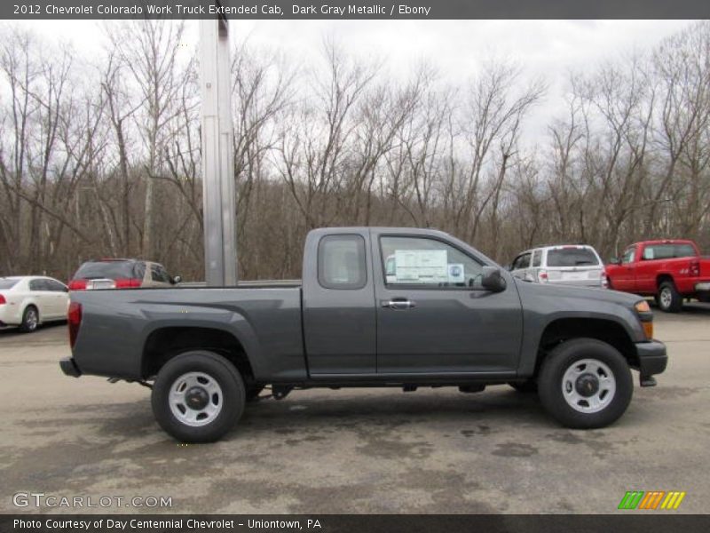 Dark Gray Metallic / Ebony 2012 Chevrolet Colorado Work Truck Extended Cab