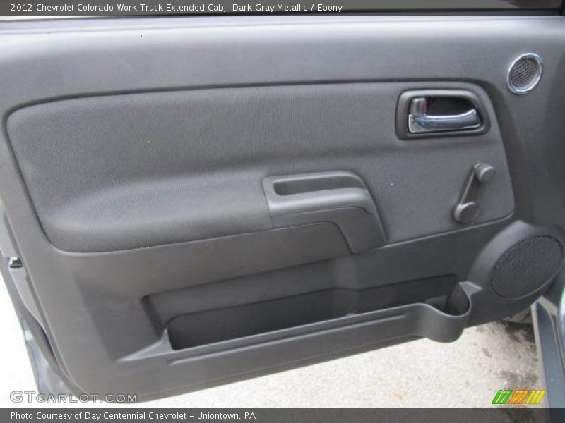 Dark Gray Metallic / Ebony 2012 Chevrolet Colorado Work Truck Extended Cab