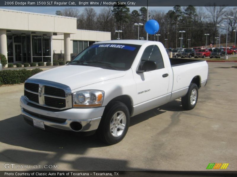 Bright White / Medium Slate Gray 2006 Dodge Ram 1500 SLT Regular Cab