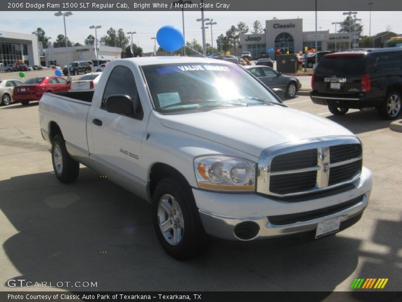 Bright White / Medium Slate Gray 2006 Dodge Ram 1500 SLT Regular Cab