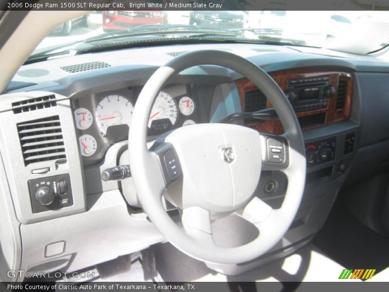 Bright White / Medium Slate Gray 2006 Dodge Ram 1500 SLT Regular Cab