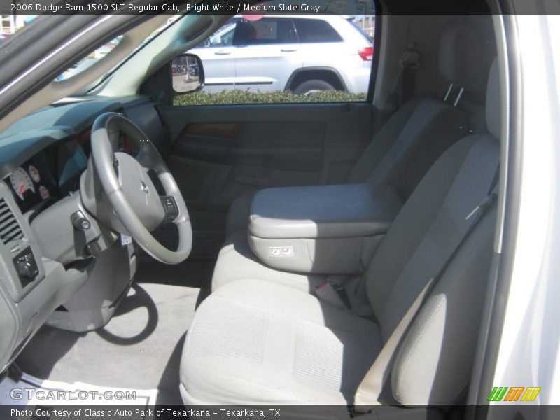 Bright White / Medium Slate Gray 2006 Dodge Ram 1500 SLT Regular Cab