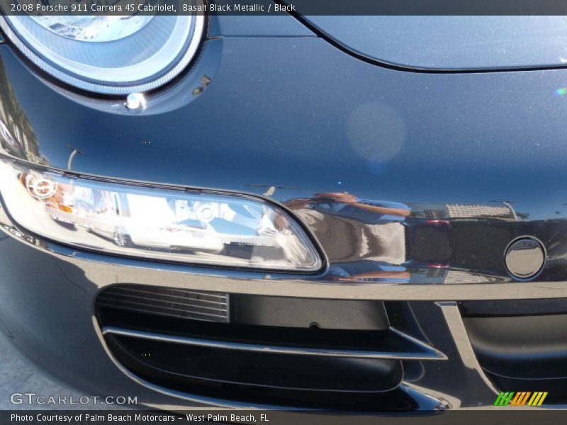 Basalt Black Metallic / Black 2008 Porsche 911 Carrera 4S Cabriolet