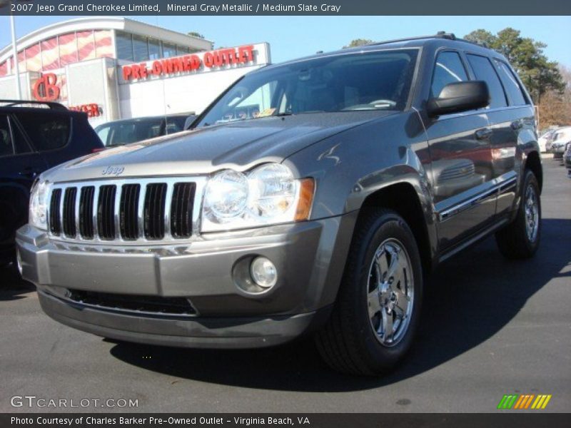 Mineral Gray Metallic / Medium Slate Gray 2007 Jeep Grand Cherokee Limited