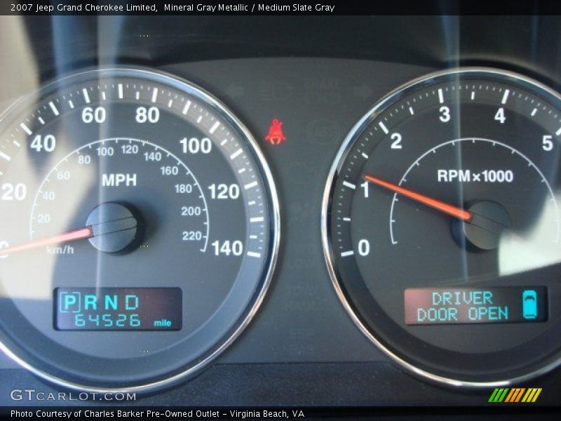 Mineral Gray Metallic / Medium Slate Gray 2007 Jeep Grand Cherokee Limited
