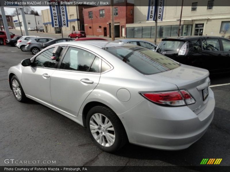 Brilliant Silver Metallic / Black 2009 Mazda MAZDA6 i Touring