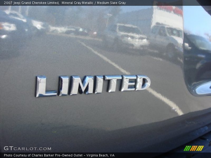 Mineral Gray Metallic / Medium Slate Gray 2007 Jeep Grand Cherokee Limited
