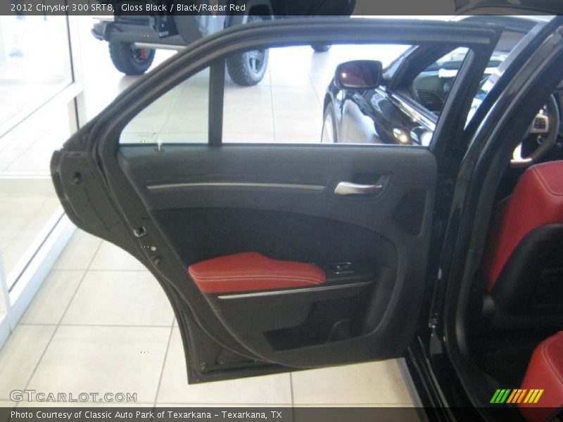 Gloss Black / Black/Radar Red 2012 Chrysler 300 SRT8