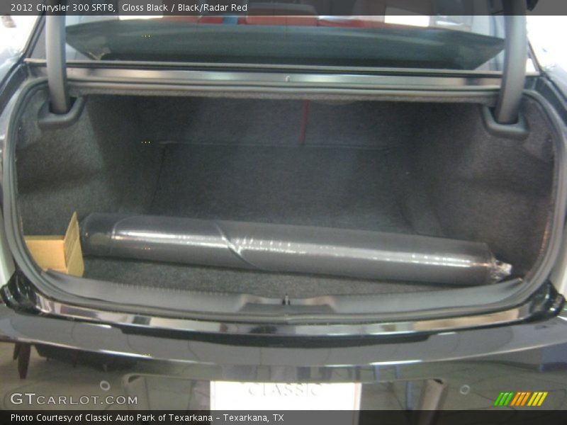 Gloss Black / Black/Radar Red 2012 Chrysler 300 SRT8
