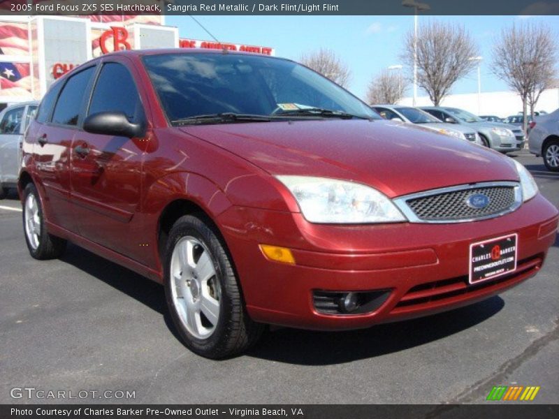 Sangria Red Metallic / Dark Flint/Light Flint 2005 Ford Focus ZX5 SES Hatchback