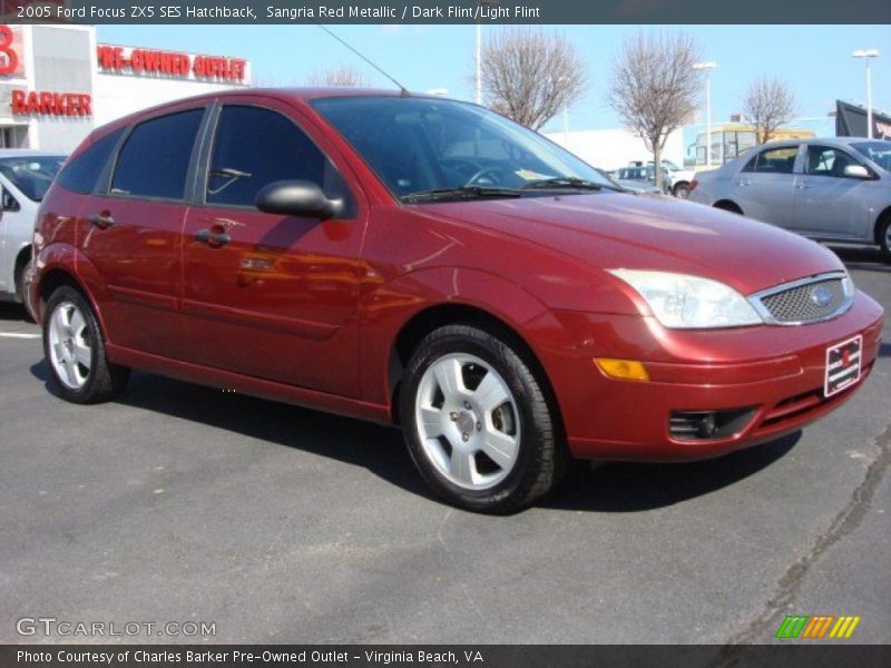 Sangria Red Metallic / Dark Flint/Light Flint 2005 Ford Focus ZX5 SES Hatchback