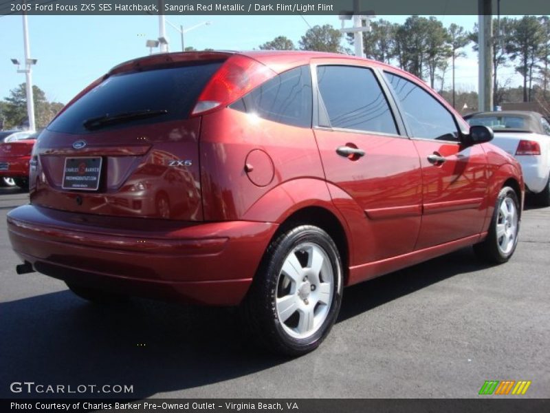 Sangria Red Metallic / Dark Flint/Light Flint 2005 Ford Focus ZX5 SES Hatchback