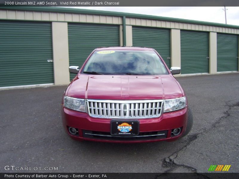 Vivid Red Metallic / Dark Charcoal 2008 Lincoln MKZ AWD Sedan