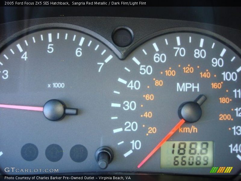 Sangria Red Metallic / Dark Flint/Light Flint 2005 Ford Focus ZX5 SES Hatchback