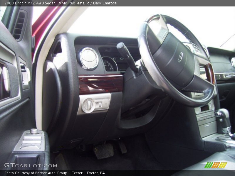 Vivid Red Metallic / Dark Charcoal 2008 Lincoln MKZ AWD Sedan
