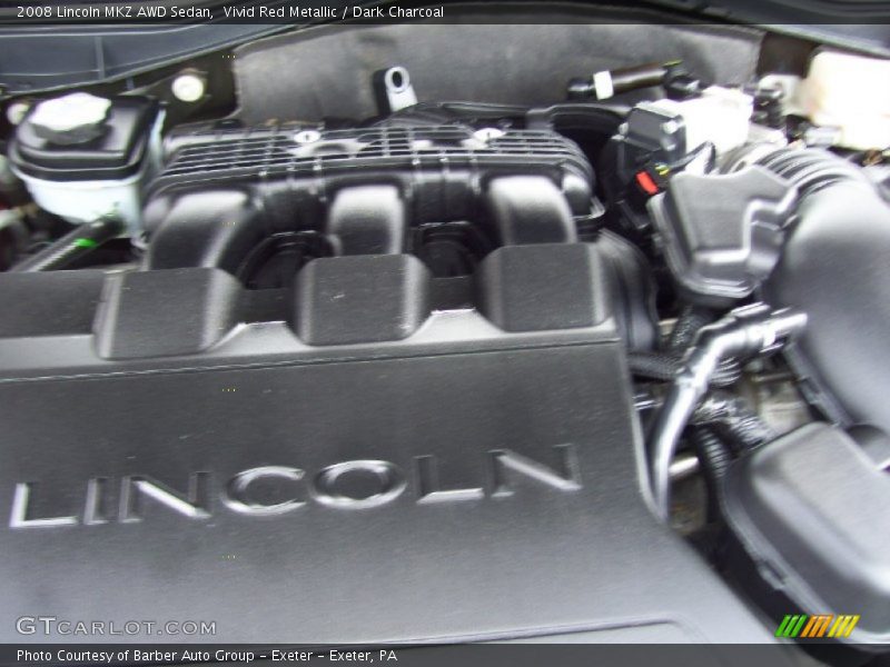 Vivid Red Metallic / Dark Charcoal 2008 Lincoln MKZ AWD Sedan