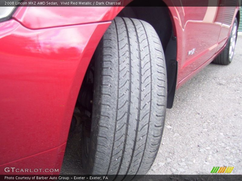 Vivid Red Metallic / Dark Charcoal 2008 Lincoln MKZ AWD Sedan