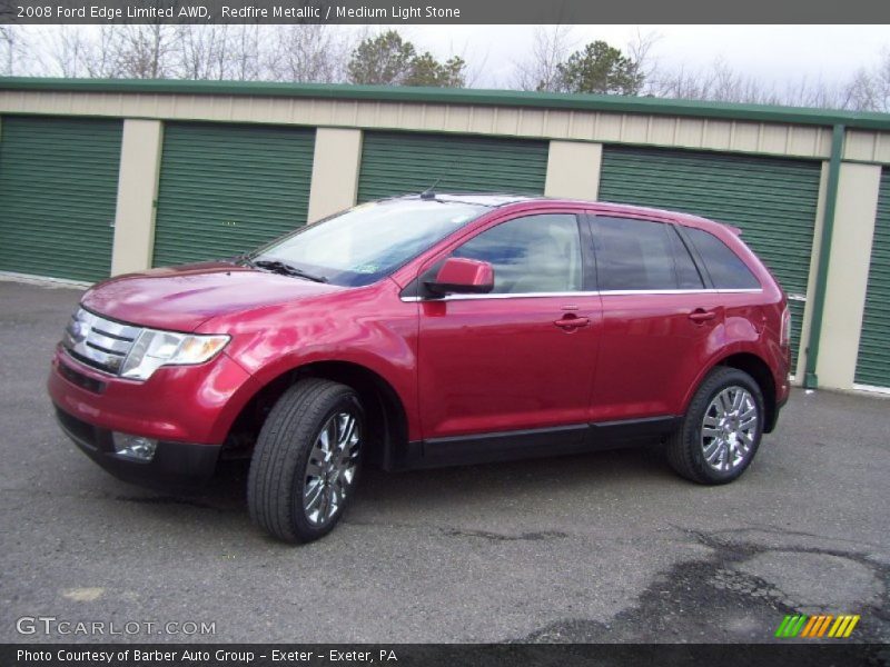 Redfire Metallic / Medium Light Stone 2008 Ford Edge Limited AWD