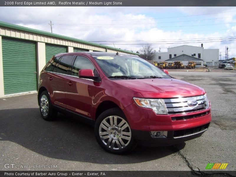 Redfire Metallic / Medium Light Stone 2008 Ford Edge Limited AWD