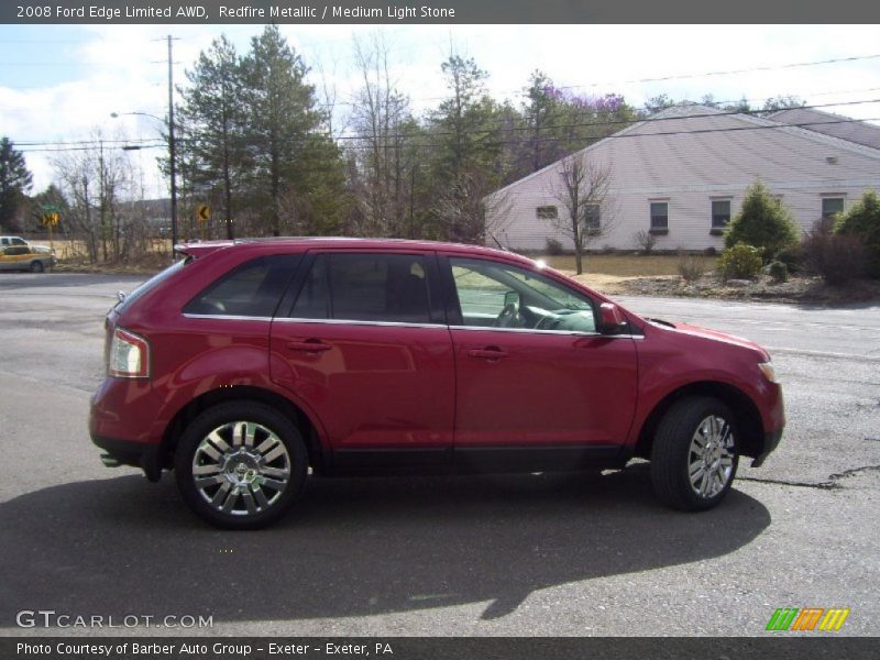 Redfire Metallic / Medium Light Stone 2008 Ford Edge Limited AWD