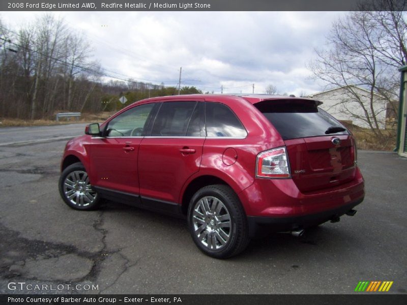 Redfire Metallic / Medium Light Stone 2008 Ford Edge Limited AWD