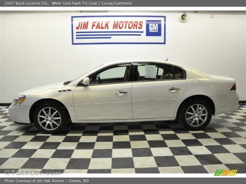 White Gold Flash Tri-Coat / Cocoa/Cashmere 2007 Buick Lucerne CXL