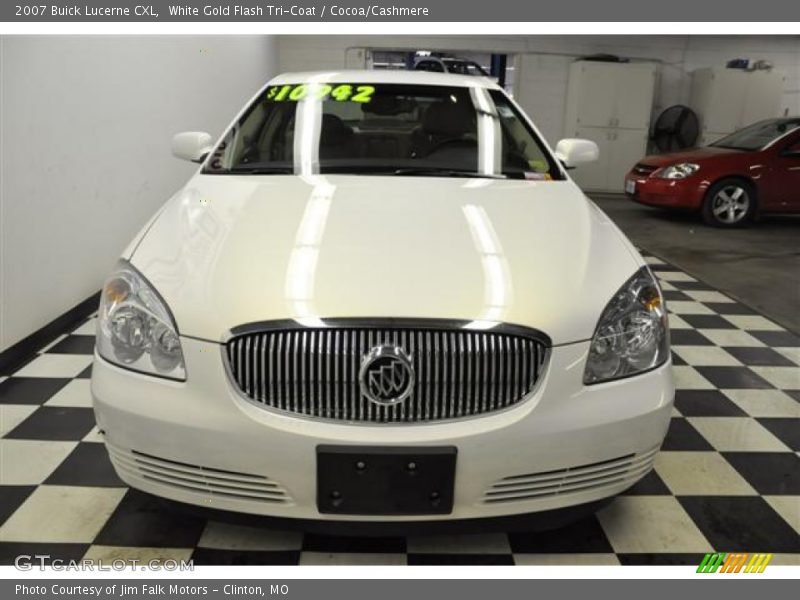 White Gold Flash Tri-Coat / Cocoa/Cashmere 2007 Buick Lucerne CXL