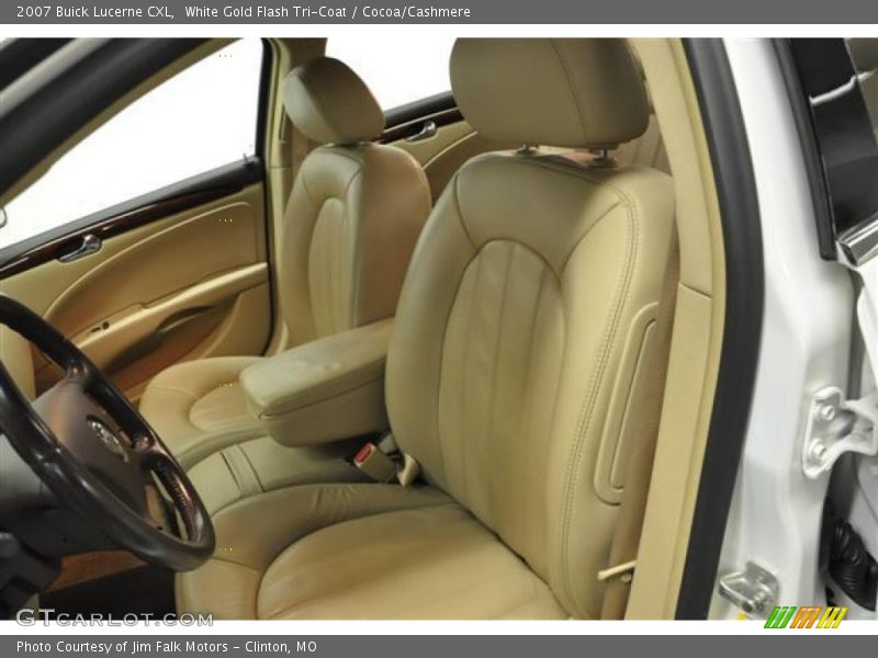 White Gold Flash Tri-Coat / Cocoa/Cashmere 2007 Buick Lucerne CXL