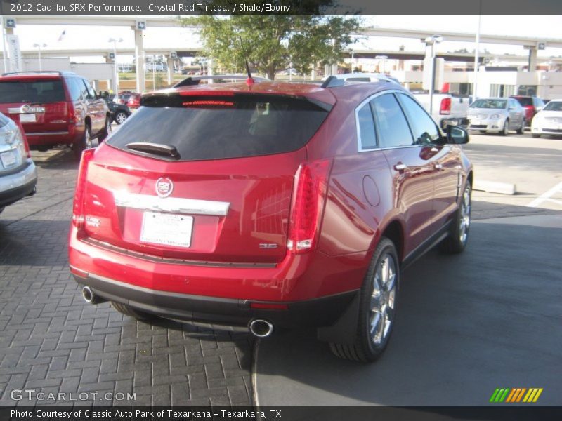 Crystal Red Tintcoat / Shale/Ebony 2012 Cadillac SRX Performance