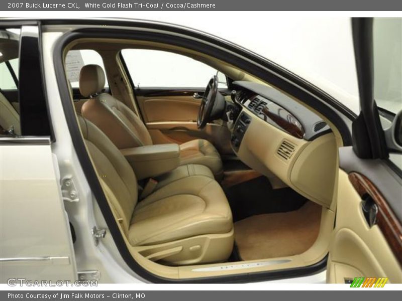 White Gold Flash Tri-Coat / Cocoa/Cashmere 2007 Buick Lucerne CXL