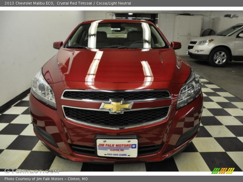 Crystal Red Tintcoat / Cocoa/Light Neutral 2013 Chevrolet Malibu ECO