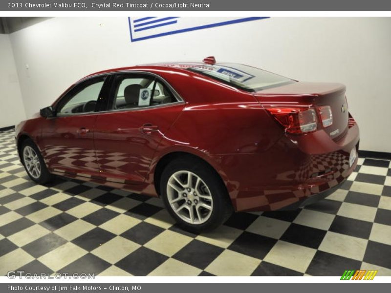 Crystal Red Tintcoat / Cocoa/Light Neutral 2013 Chevrolet Malibu ECO