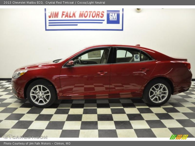 Crystal Red Tintcoat / Cocoa/Light Neutral 2013 Chevrolet Malibu ECO