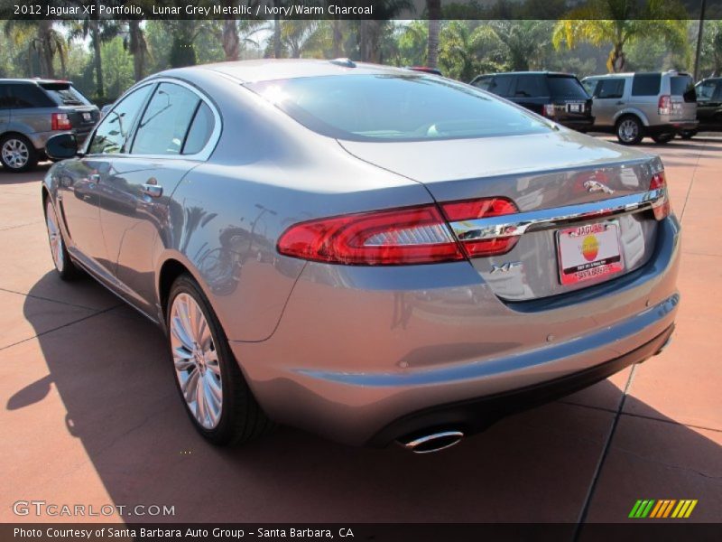 Lunar Grey Metallic / Ivory/Warm Charcoal 2012 Jaguar XF Portfolio