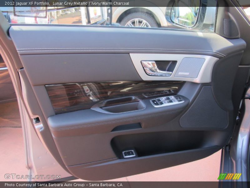Lunar Grey Metallic / Ivory/Warm Charcoal 2012 Jaguar XF Portfolio