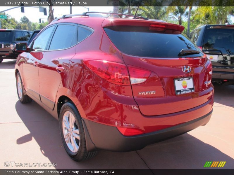 Garnet Red / Taupe 2012 Hyundai Tucson GLS
